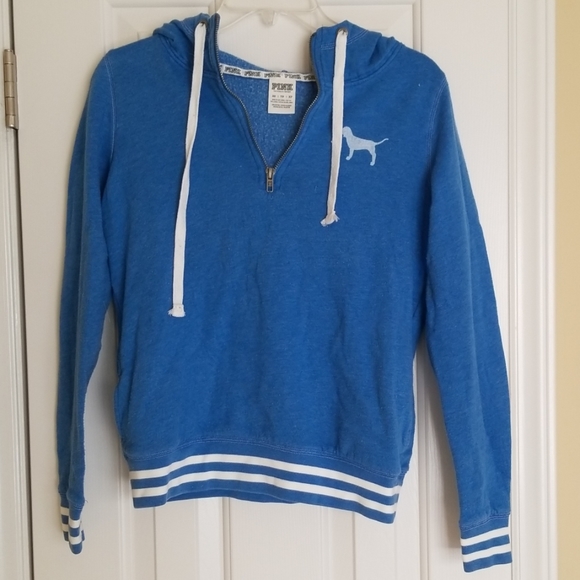 VS PINK Quarter Zip Hoodie - Picture 1 of 5